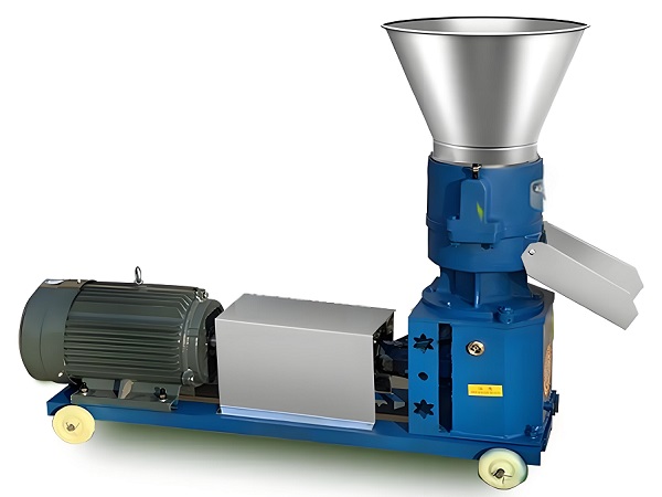 What is a double roller feed pellet machine?